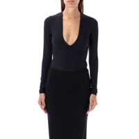 Topuri Eterne Long Sleeve Deep V Body Suit Femei