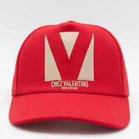 Sepci Valentino Garavani Red Cotton Hat Barbati