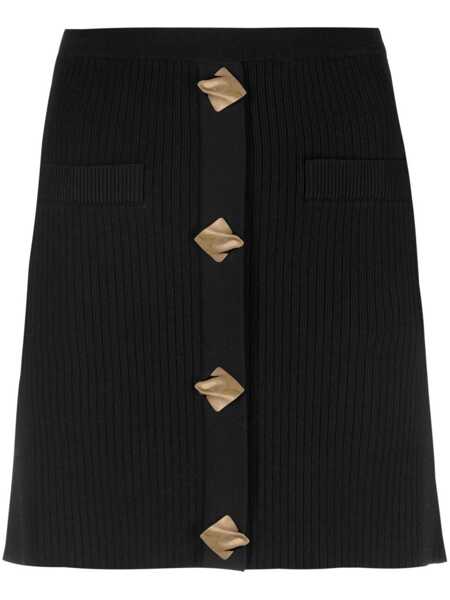 Rochii Self-Portrait Self-Portrait Short Dress In Openwork Knit With Removable Lace Brooch BLUE Femei (BM 18209097) 1