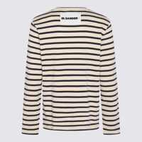 Pulovere Jil Sander pentru Barbati - Pulovere Jil Sander Jil Sander White And Blue Cotton Knitwear MARINIERE Barbati (BM 18210114) - B-mall.ro
