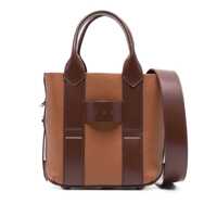 Genti de mana Hogan Hogan Script Small Leather Tote Bag Femei