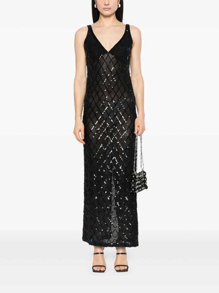 Rochii lungi P.A.R.O.S.H. DRESS Black   Femei (BM 18211305) 2