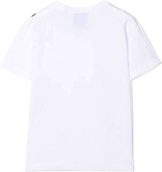 Tricouri Marcelo Burlon T-Shirt In Jersey Di Cotone Con Stampa WHITE Baieti (BM 18211605) 4