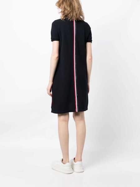 Tricouri Polo Thom Browne Cotton Pique Polo Shirt Dress BLUE Femei (BM 18211657) 4