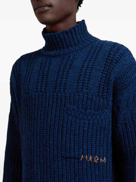 Pulovere Marni Wool Sweater CORNFLOWER Barbati (BM 18211714) 5