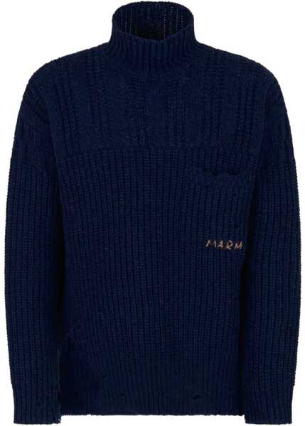 Pulovere Marni Wool Sweater CORNFLOWER Barbati (BM 18211714) 1