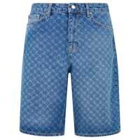 Pantaloni scurti Daily Paper Monogram Denim Shorts Clothing Femei
