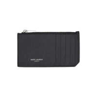 Portofele Saint Laurent Fragments Zipped Card Case Barbati