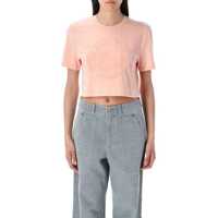 Tricouri Fendi Cropped T-Shirt Femei