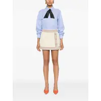 Imbracaminte Dama pagina 144 - Fuste Gucci Gucci Cotton Wrap Skirt Beige Femei (BM 18214845) - B-mall.ro