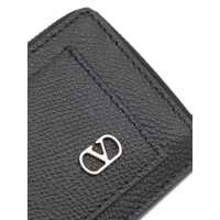 Portofele Valentino Garavani pentru Barbati - Portofele Valentino Garavani Valentino Garavani Black Leather Card Holder Black Barbati (BM 18214992) - B-mall.ro