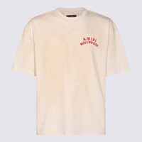 Tricouri Polo Amiri White Cotton T-Shirt Barbati