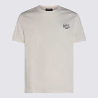Tricouri Polo A.P.C. White Cotton T-Shirt Femei