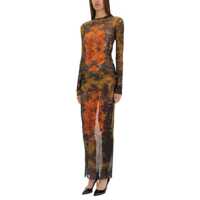 Rochii Jean Paul Gaultier Dama - Rochii Jean Paul Gaultier Jean Paul Gaultier Mdaillon Long Dress MULTICOLOUR Femei (BM 18216609) - B-mall.ro