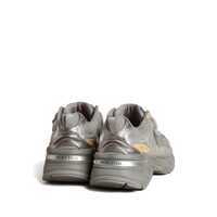 Incaltaminte Golden Goose Dama - Sneakers Golden Goose Golden Goose Lightstar Laminated Leather Suede And Net Upper Tpu Star Net Heel And Spur SILVER/GOLD Femei (BM 18217428) - B-mall.ro