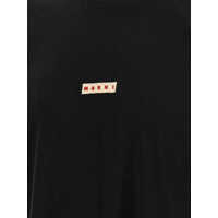 Topuri Marni pentru Barbati - Topuri Marni Marni Logo Patch T-Shirt Black Barbati (BM 18217611) - B-mall.ro