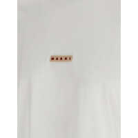 Topuri Marni pentru Barbati - Topuri Marni Marni Logo Patch T-Shirt WHITE Barbati (BM 18217614) - B-mall.ro