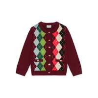 Cardigane Ganni 'Burgundy Check' Cardigan Femei