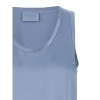 Topuri Brunello Cucinelli Dama - Topuri Brunello Cucinelli Brunello Cucinelli Satin Top BLUE Femei (BM 18218097) - B-mall.ro
