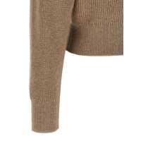 Cardigane Brunello Cucinelli Dama - Cardigane Brunello Cucinelli Brunello Cucinelli Shiny Flap Detail Cropped Cardigan Beige Femei (BM 18218100) - B-mall.ro