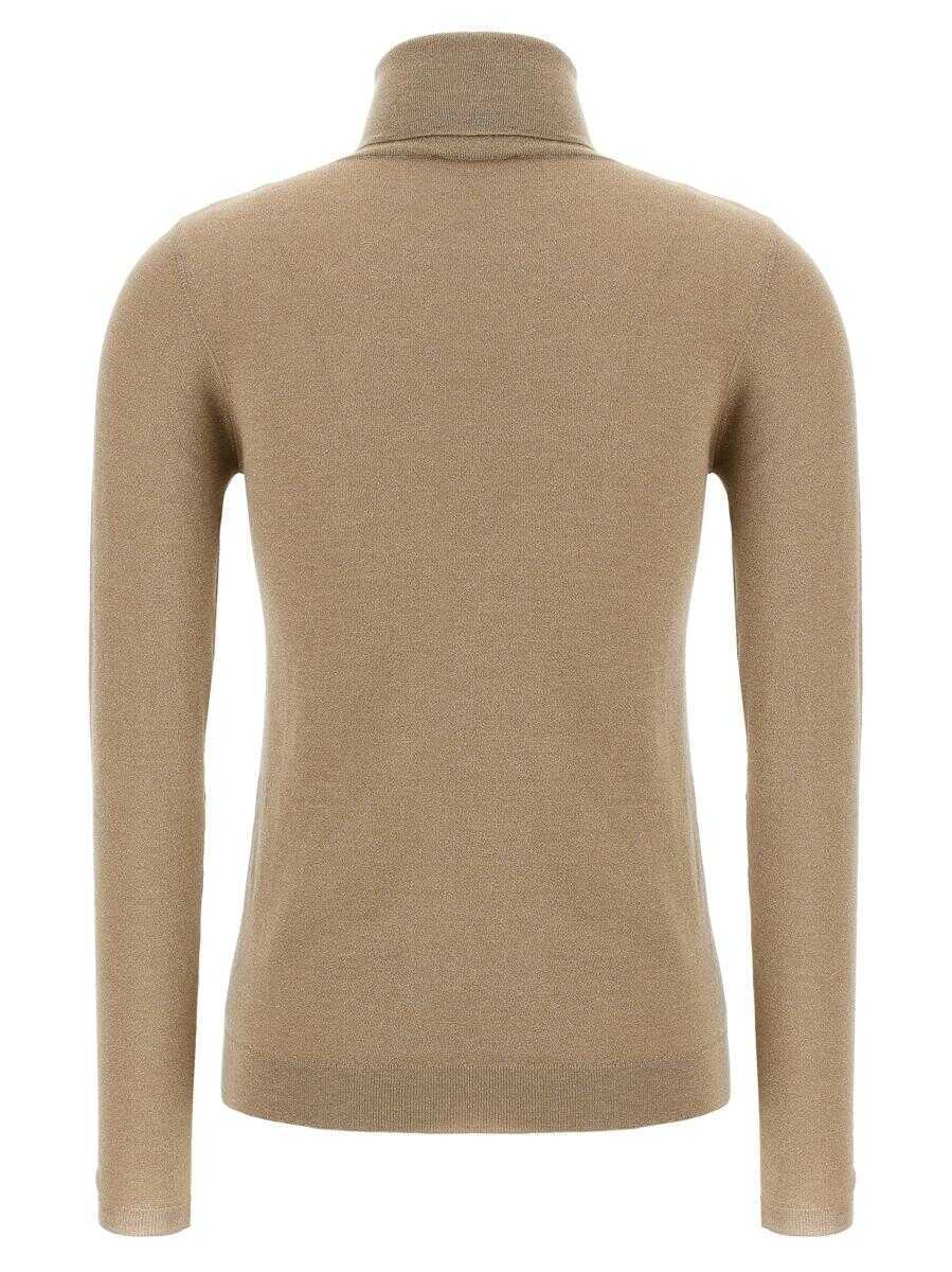 Pulovere Brunello Cucinelli Brunello Cucinelli Sparkling Turtleneck Sweater GOLD Femei (BM 18218124) 2