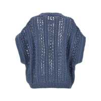 Pulovere Brunello Cucinelli Ribbed Net Sweater Femei