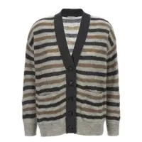 Cardigane Brunello Cucinelli Lurex Wool Cardigan Femei
