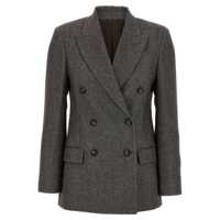Sacouri Brunello Cucinelli Blazer Tweed Monile Femei