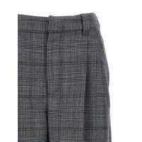 Imbracaminte Brunello Cucinelli Dama - Pantaloni casual Brunello Cucinelli Brunello Cucinelli Pied De Poule Wool Pants GRAY Femei (BM 18218550) - B-mall.ro