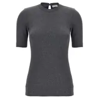 Topuri Brunello Cucinelli Monile Ribbed T-Shirt Femei