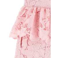 Rochii Self-Portrait Dama - Rochii Self-Portrait Self-Portrait Pink Lace Peplum Midi Dress PINK Femei (BM 18218928) - B-mall.ro