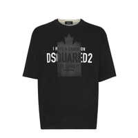 Tricouri DSQUARED2 Spray Dyed Loose Fit Crush T-Shirt Barbati