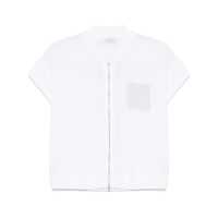 Geci Peserico White Semi-Sheer Gilet Femei