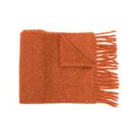 Esarfe Marni Brown Alpaca Scarf With Fringes Femei