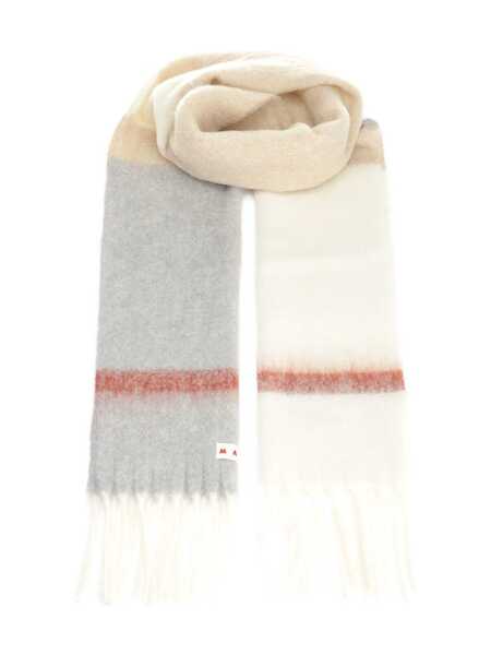 Esarfe Marni Marni Fringed Alpaca Scarf BROWN Femei (BM 18219576) 1