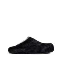 Mocasini Marni Black Leather Flats Barbati