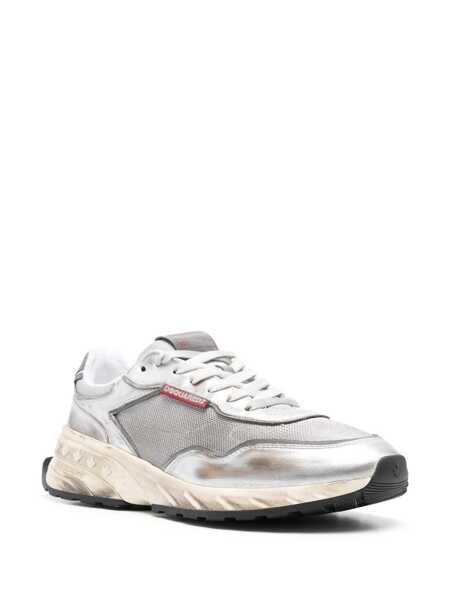 Sneakers DSQUARED2 DSQUARED2 Lace-Up Low Top Sneakers Silver Barbati (BM 18219816) 2