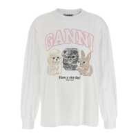 Tricouri Ganni 'Animal Print' T-Shirt Femei
