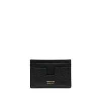 Portofele Tom Ford Logo Leather Card Holder Barbati