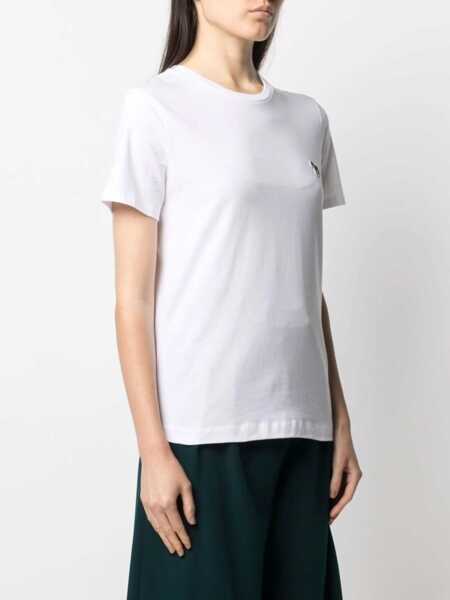 Tricouri Paul Smith T-Shirt With Logo Patch WHITE Femei (BM 18220741) 3