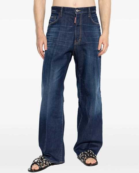 Blugi DSQUARED2 Loose Jeans NAVY BLUE Barbati (BM 18220969) 3
