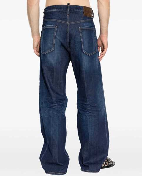 Blugi DSQUARED2 Loose Jeans NAVY BLUE Barbati (BM 18220969) 4