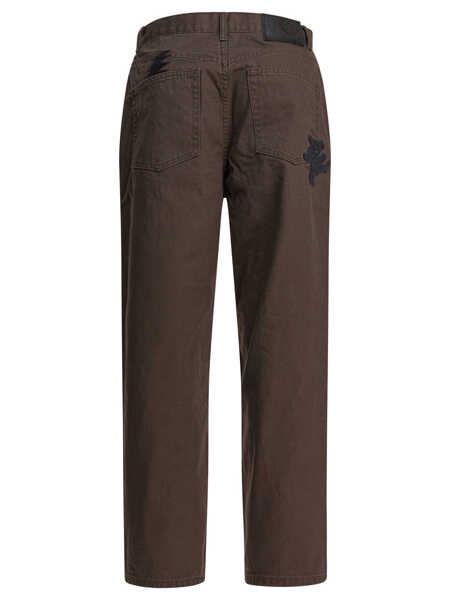 Pantaloni casual Thisisneverthat GD Dancing Bears trousers Brown Barbati (BM 18227511) 2