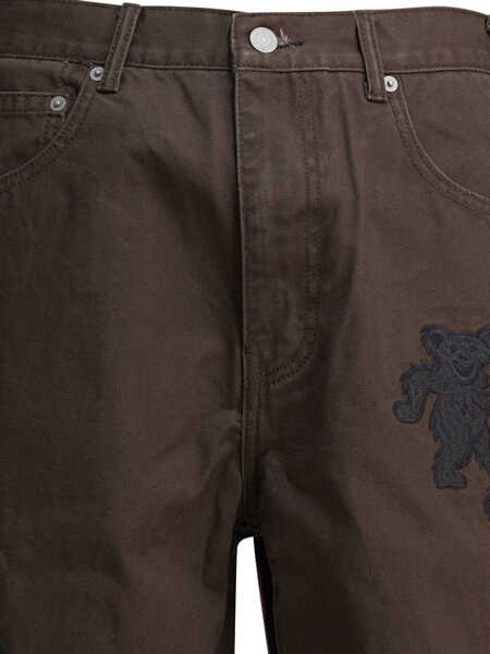 Pantaloni casual Thisisneverthat GD Dancing Bears trousers Brown Barbati (BM 18227511) 3