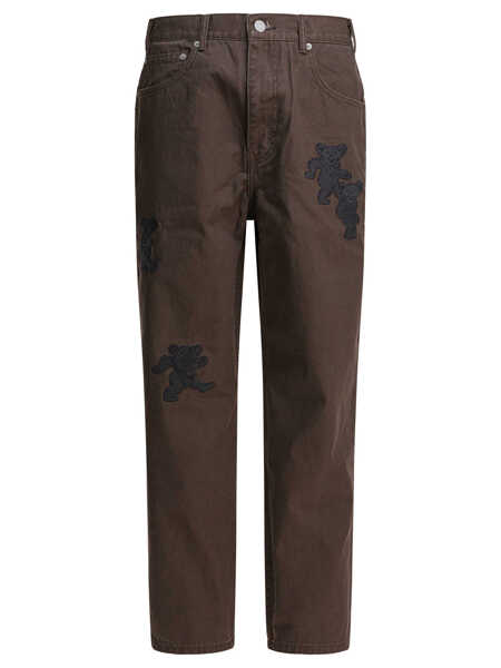 Pantaloni casual Thisisneverthat GD Dancing Bears trousers Brown Barbati (BM 18227511) 1