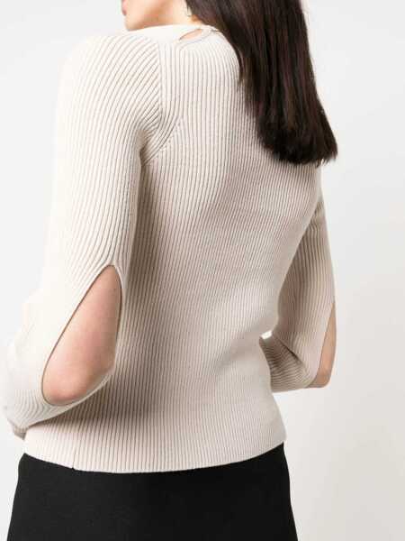 Pulovere casual Fendi Knitwear Beige Femei (BM 18227544) 5