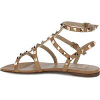 Sandale Valentino Garavani Dama - Sandale Valentino Garavani Rockstud Sandals ALMOND BEIGE Femei (BM 18227653) - B-mall.ro