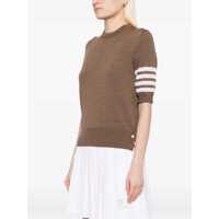 Imbracaminte Dama pagina 215 - Tricouri Thom Browne Knit T-Shirt WALNUT Femei (BM 18227710) - B-mall.ro