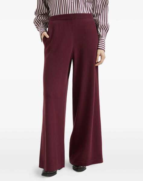 Pantaloni casual Brunello Cucinelli Wool Pants AMARANTO Femei (BM 18227722) 3