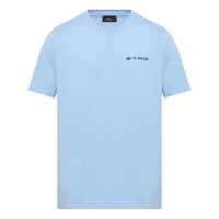 Tricouri Etro Light Blue Cotton T-Shirt Femei